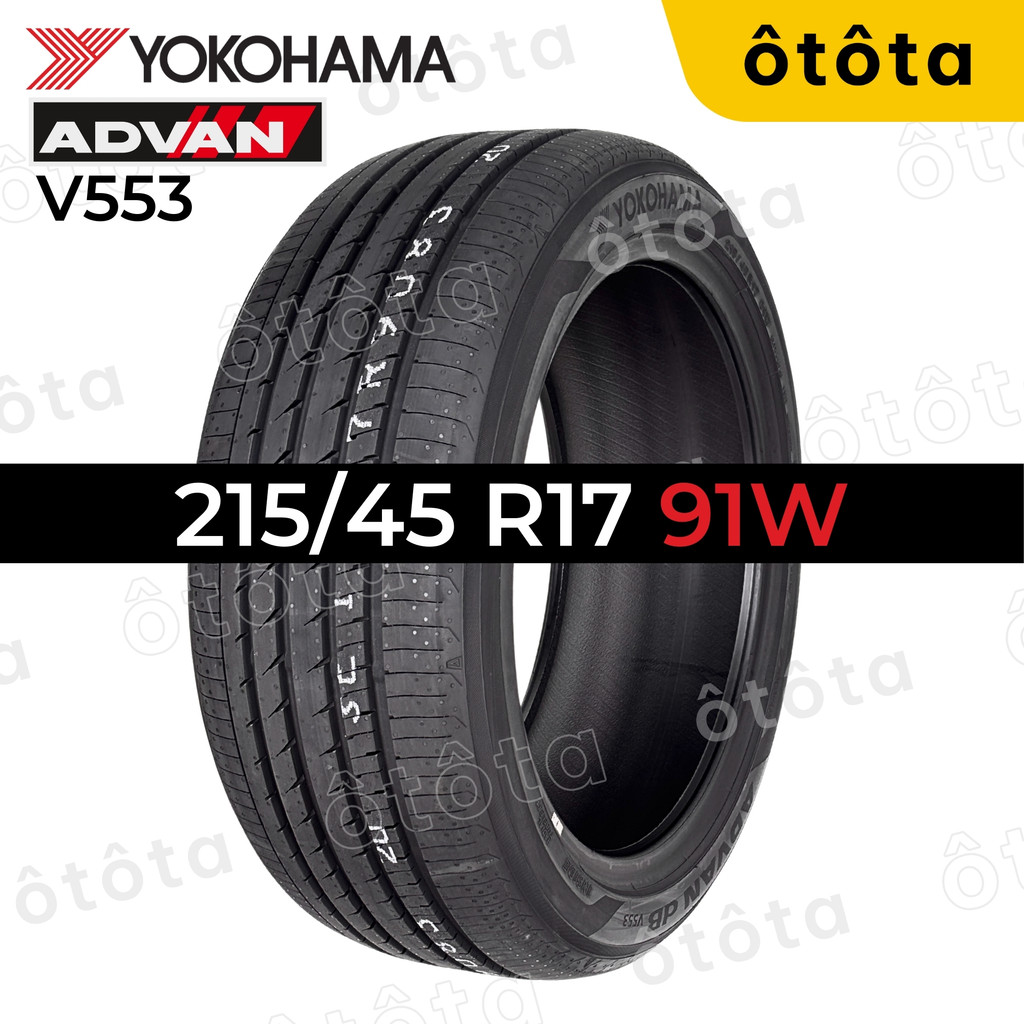 Lốp ô tô Yokohama 215/45 R17 91W ADVAN dB V553 - Chính hãng BH 5 năm (215/45R17, 215 45 R17)