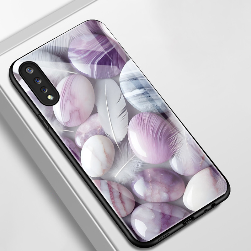 Ốp Lưng Cho VIVO S1 Pro Điện Thoại Pebble Lông Tơ Vỏ Kính Chống Sốc