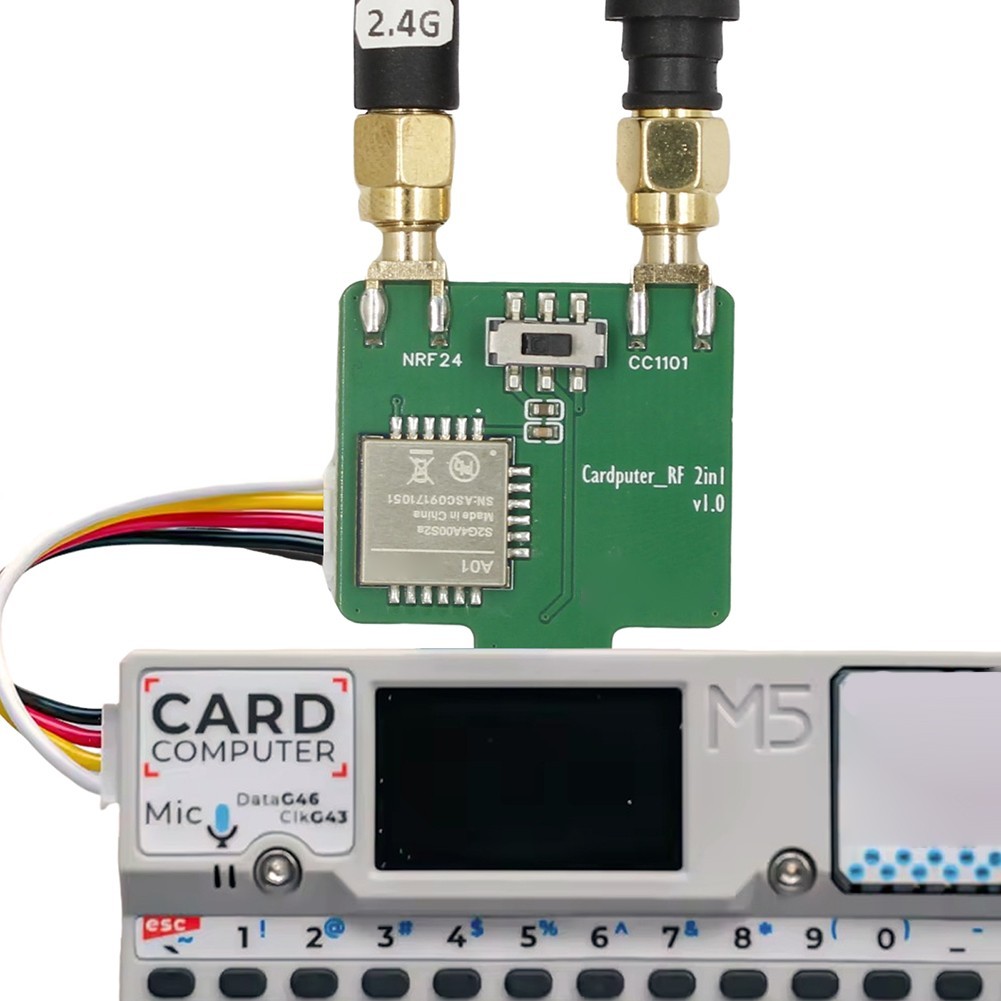Cho M5Stack Cardputer CC1101 433 MHz RF Mô-đun 2 trong 1 Bruce Firmware Thích ứng