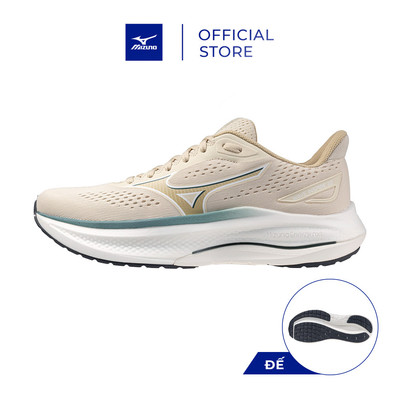 Giày Chạy Bộ Nam Mizuno Wave Inspire 22 - Màu Be trắng - J1GC264408
