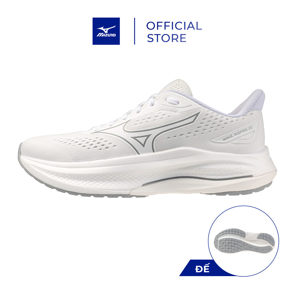 Giày Chạy Bộ Nữ Mizuno Wave Inspire 22 - Trắng - J1GD264427