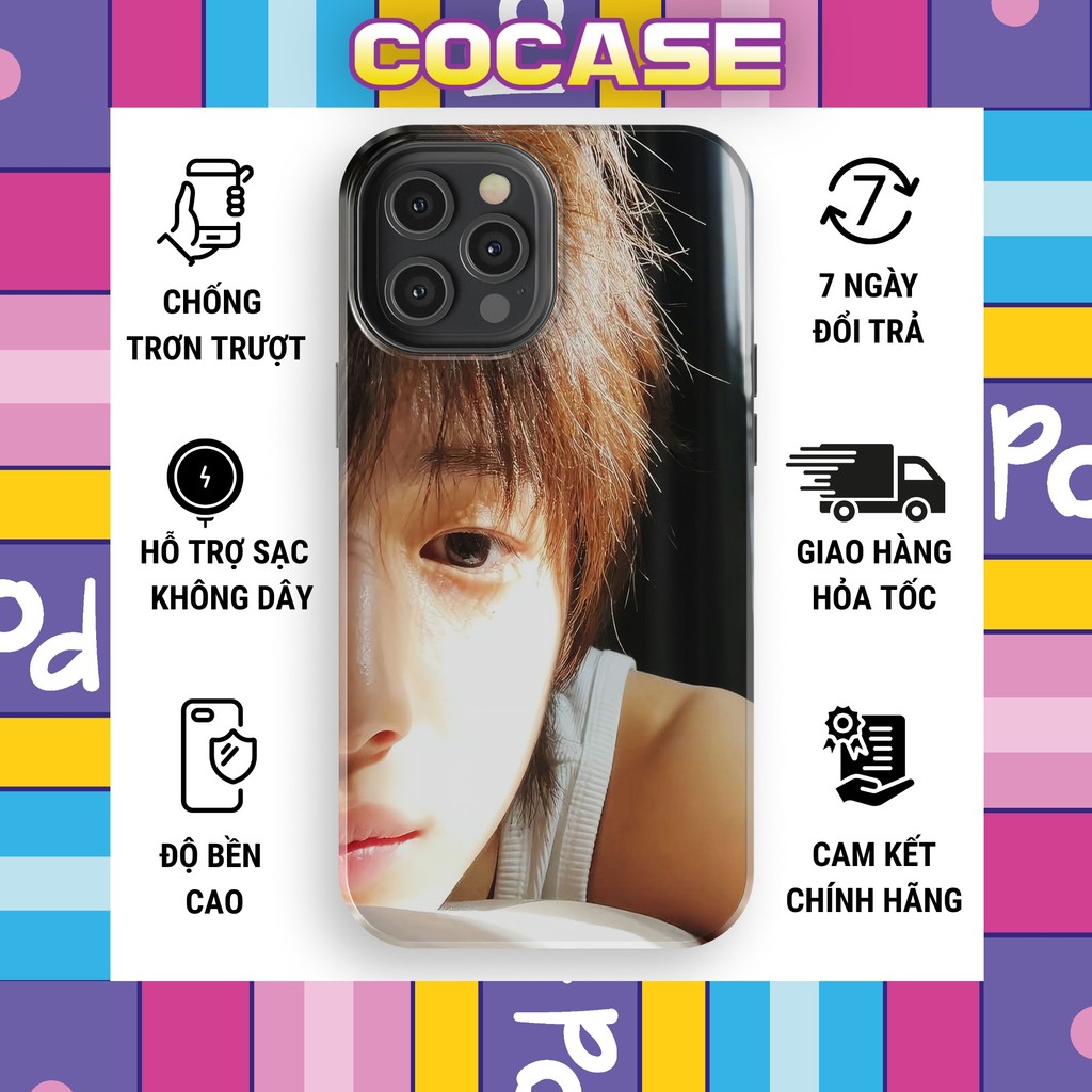 Ốp iphone SUNGHOON ENHYPEN nửa mặt bí ẩn sắc nét cực ngầu nhựa TPU bảo vệ camera
