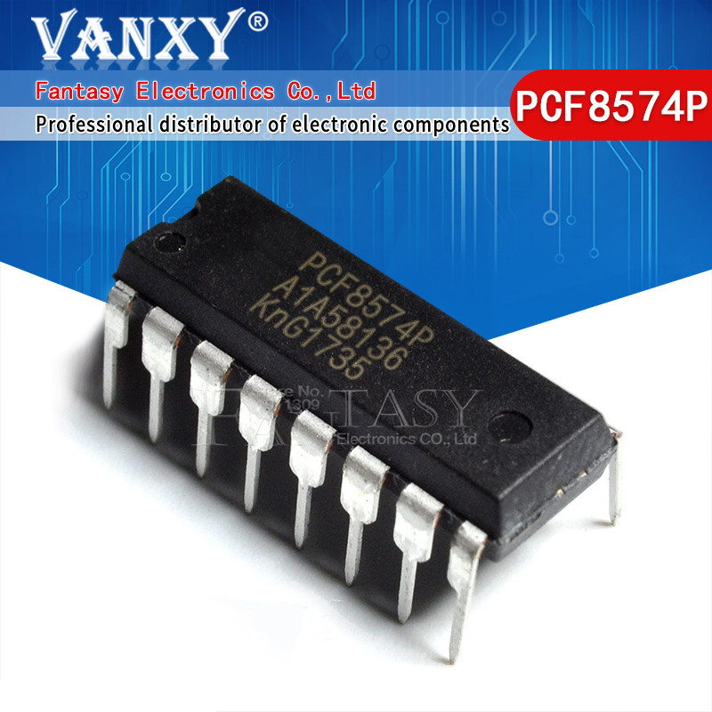 Bộ 50 PCF8574P DIP16 PCF8574 DIP 8574P DIP 16 PCF8574AP IC mới và nguyên bản