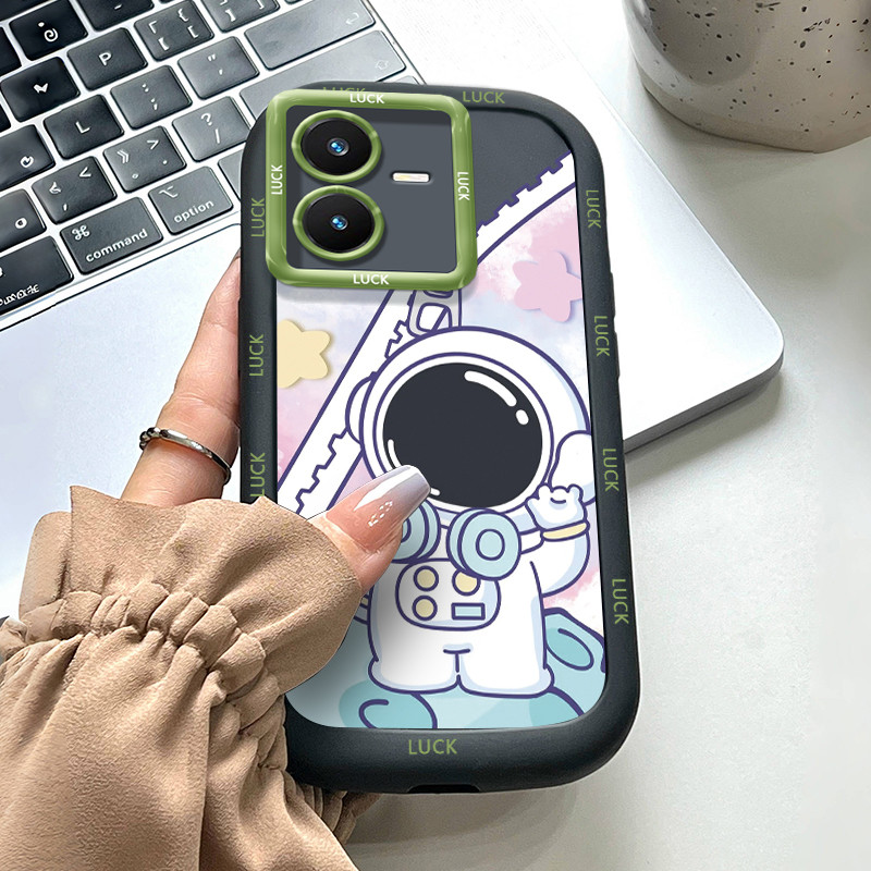 Ốp Lưng Cho VIVO Y22 Y22s Space Man Điện Thoại Silicon Chống Sốc