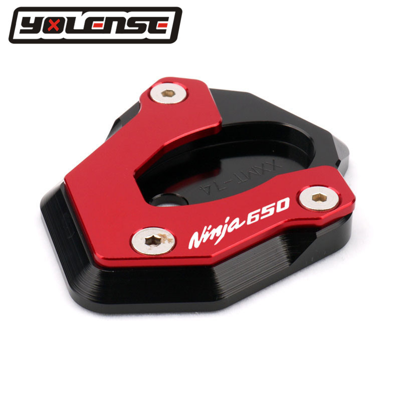 Dành Cho KAWASAKI NINJA650 NINJA650R NINJA 650 Xe Máy CNC Chân Đế Chân Bên Chân Đế Nối Dài Tấm Hỗ Tr