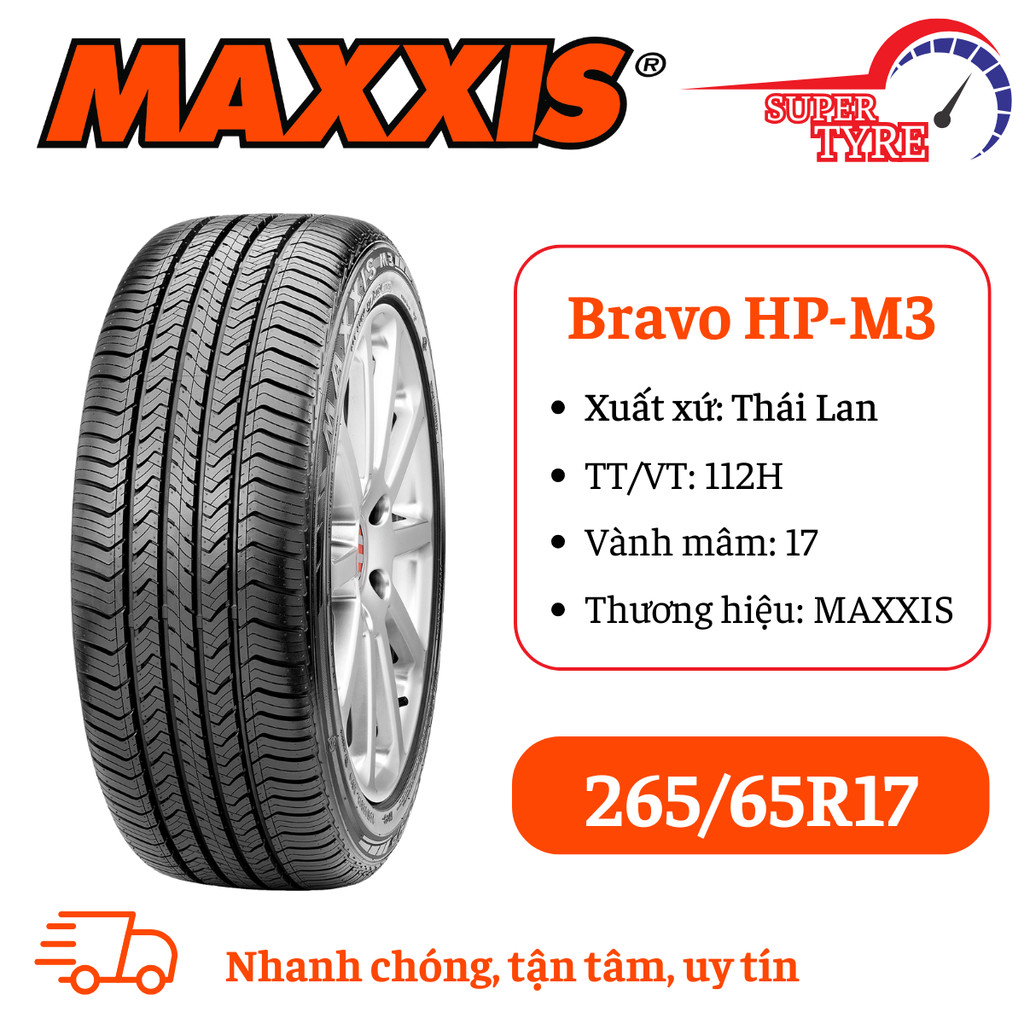 Lốp xe ô tô du lịch MAXXIS 265/65R17 HP-M3