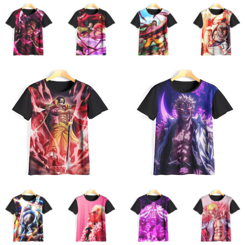 One Piece Gol D Roger Garp Doflamingo 3D Áo Thun Mùa Hè 2026 Trẻ Em Thoải Mái Tay Ngắn Áo Tee