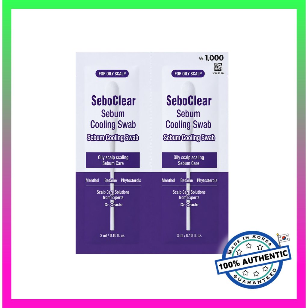 [Dr.Oracle] Khăn choàng làm mát Seboclear Sebum (2 gói) / Điều trị làm mát chăm sóc da đầu