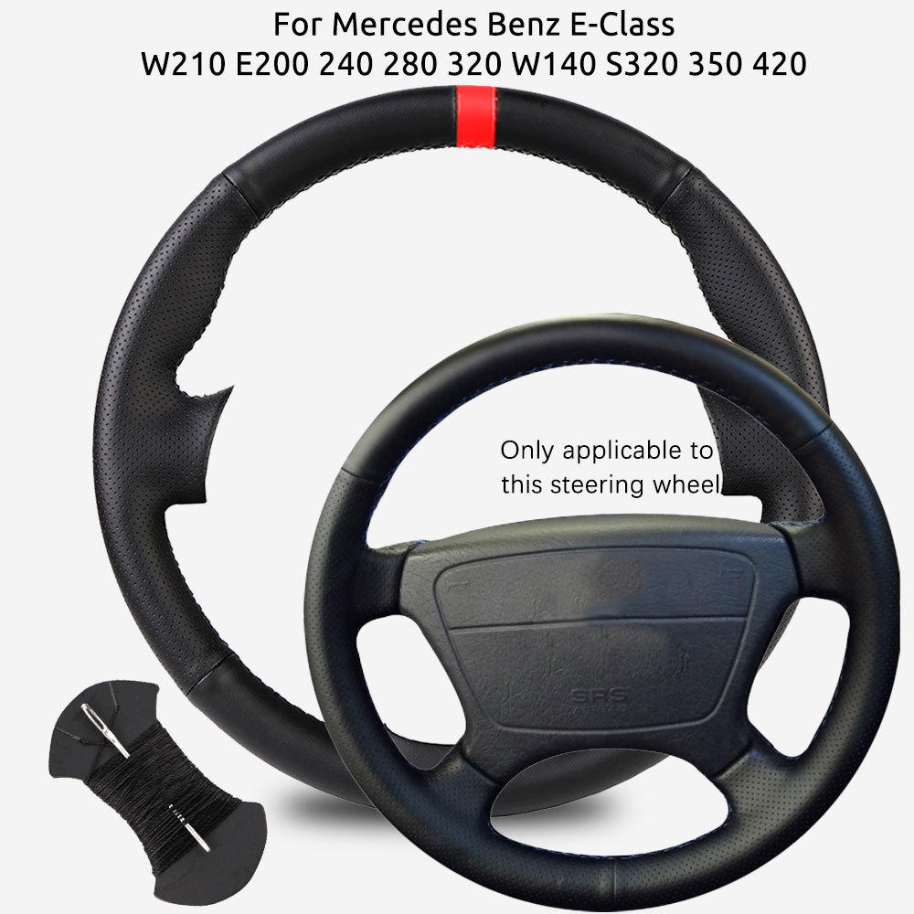 Tùy Chỉnh Phù Hợp Với Microfiber Da Vô Lăng Ô Tô Dành Cho Xe Mercedes Benz E-Class W210 E200 240 280