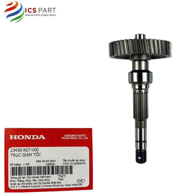 23430K27V00 | TRỤC GIẢM TỐC    -  Air Blade 125 - 2012 - 2015 - ABL 125 K27    Honda