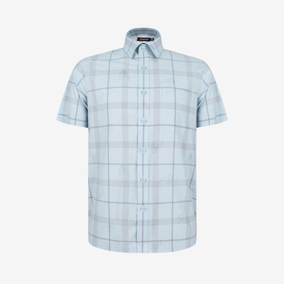 Áo sơ mi nam KHATOCO ngắn tay form Tailor Fit lai ngang mã A1MN498T2-CNCR754-2704-N