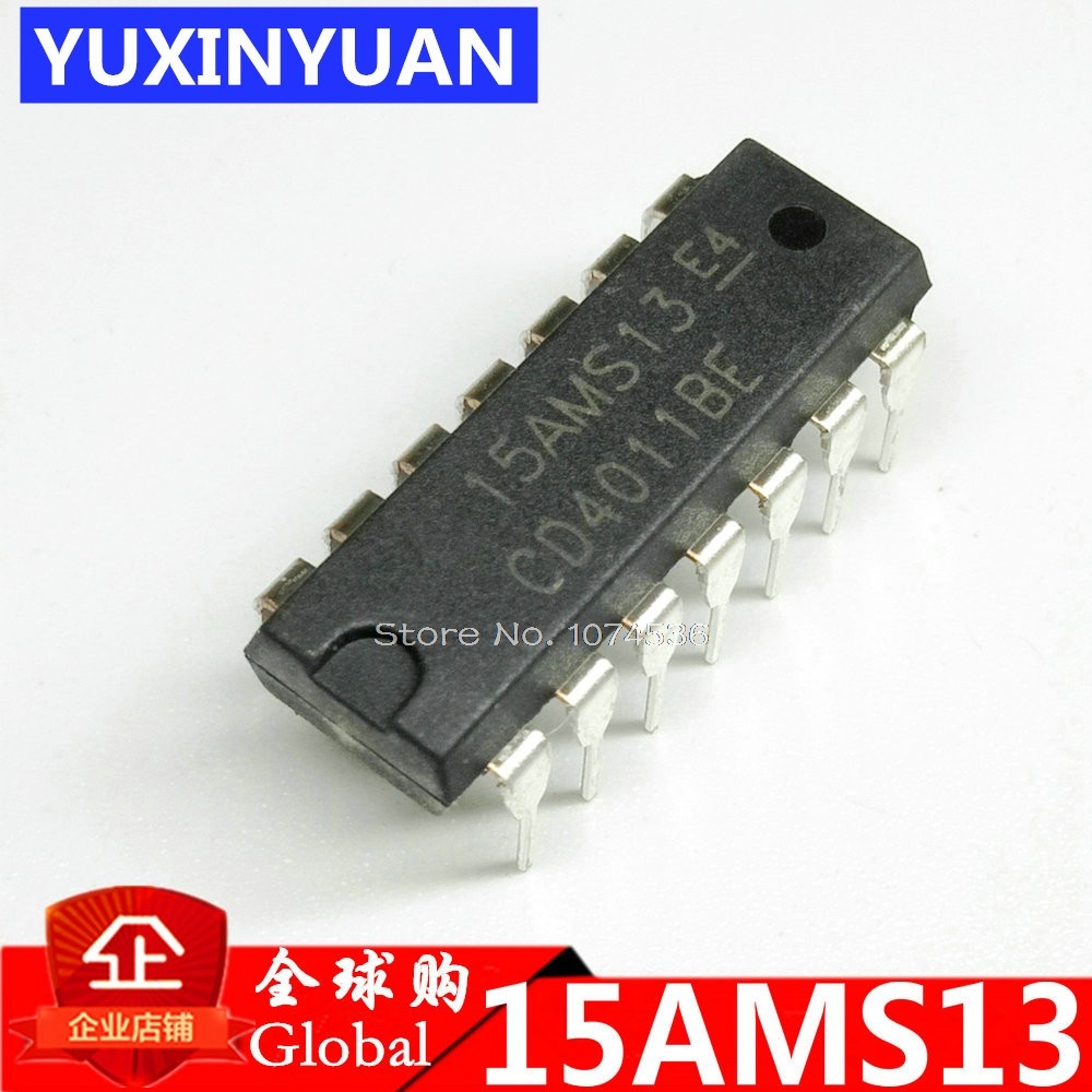 CD4011BE CD4011 DIP-14 4011 QUAD 2-INPUT NAND GATE IC 10 cái / lốc