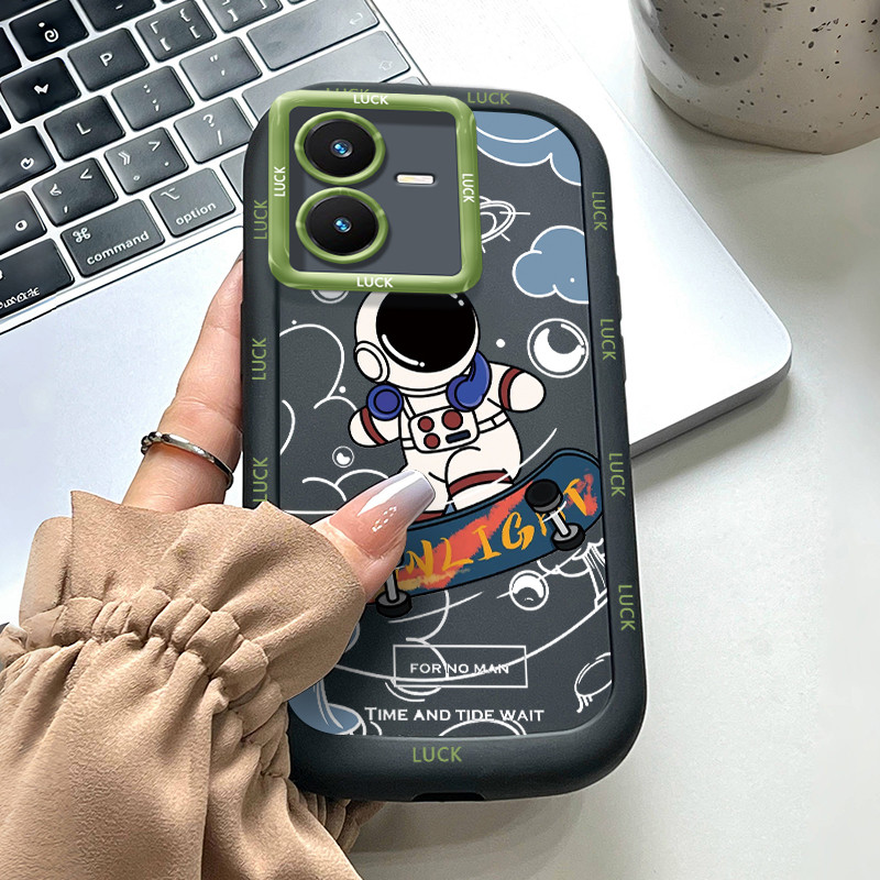 Ốp Lưng Cho VIVO Y22 Y22s Space Man Điện Thoại Silicon Chống Sốc