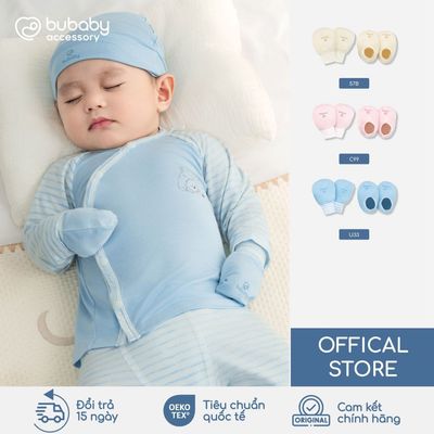 BU Baby Bộ bao chân tay sơ sinh, bao tay, bao chân, newborn | Quần áo cao cấp mềm mịn | AVS400002
