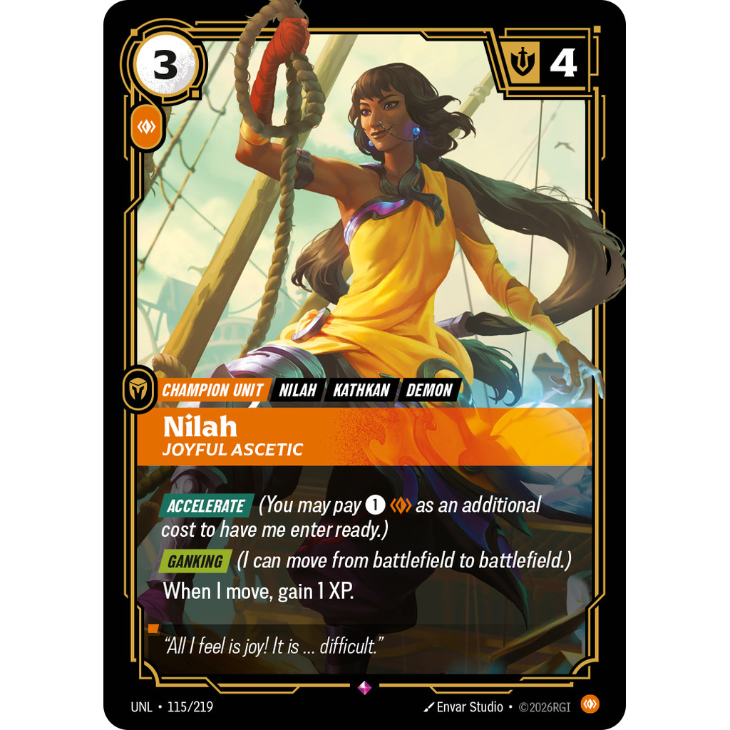 [RB-UNL] Nilah, Joyful Ascetic - Rare (Body) - Riftbound Unleashed