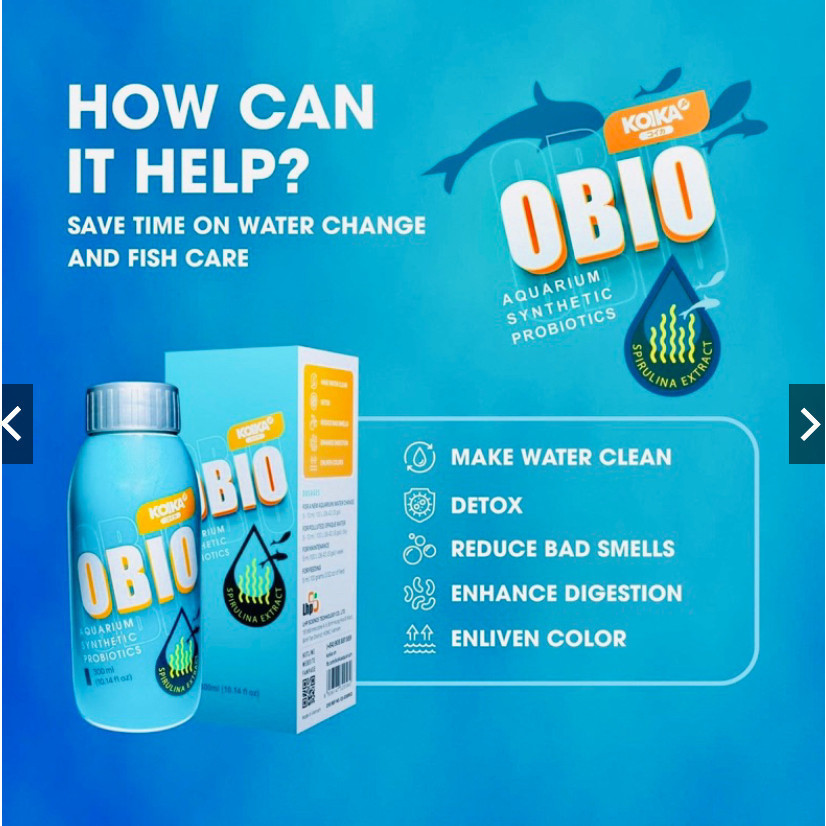 Men vi sinh Tổng hợp OBIO vi sinh cao cấp dành cho cá( V)