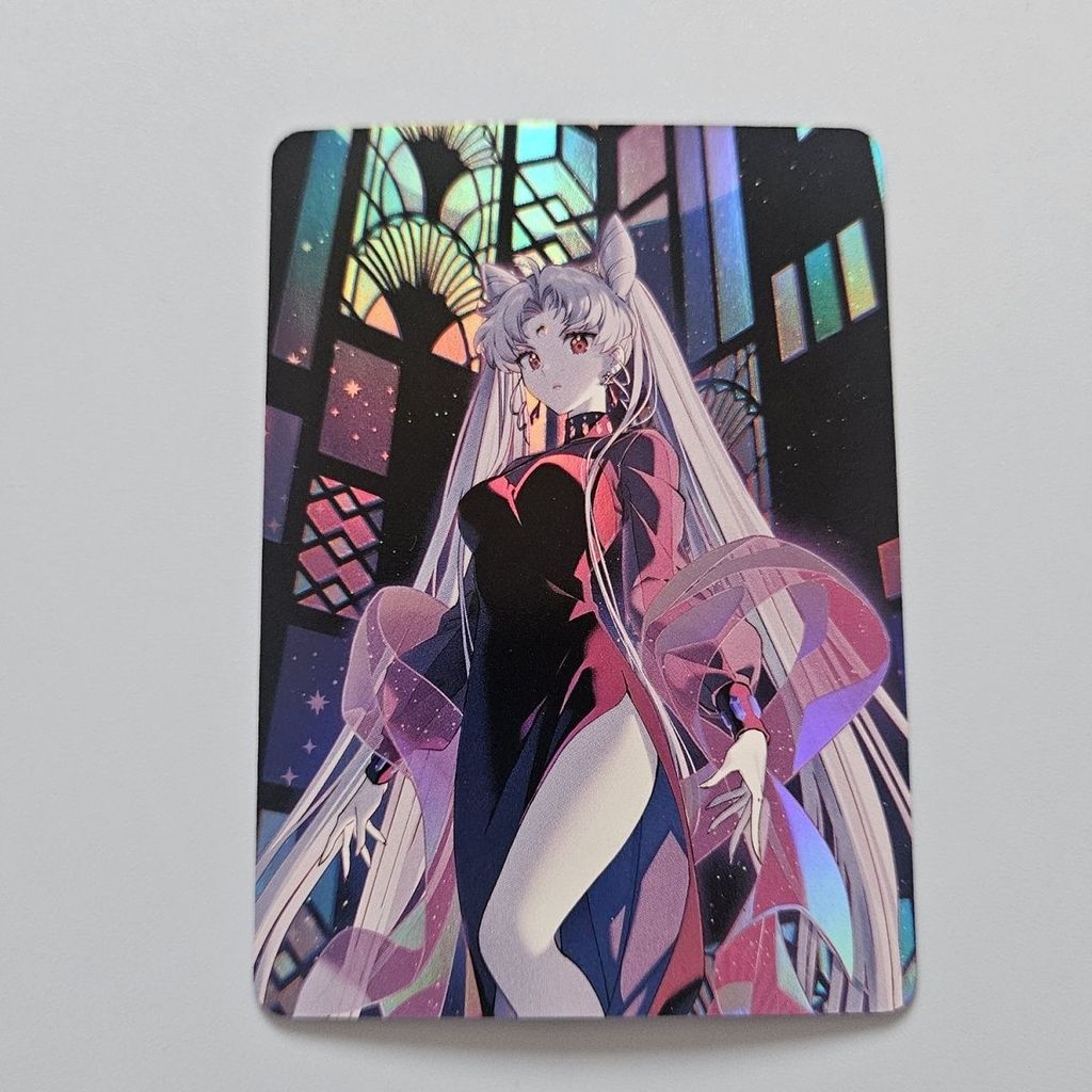 Thẻ Flash chú thỏ đen khúc xạ Thẻ Anime thủy thủ mặt trăng