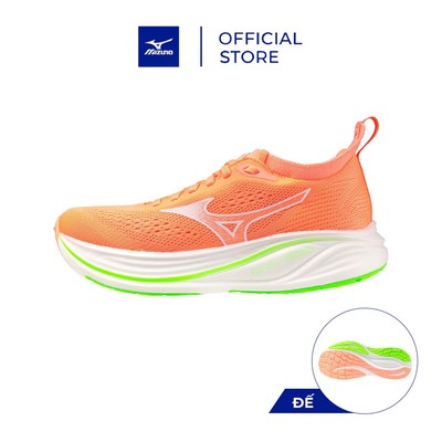Giày Chạy bộ Nữ MIZUNO NEO ZEN Hồng cam san hô/Trắng/Xanh lục nhạt - J1GD268672