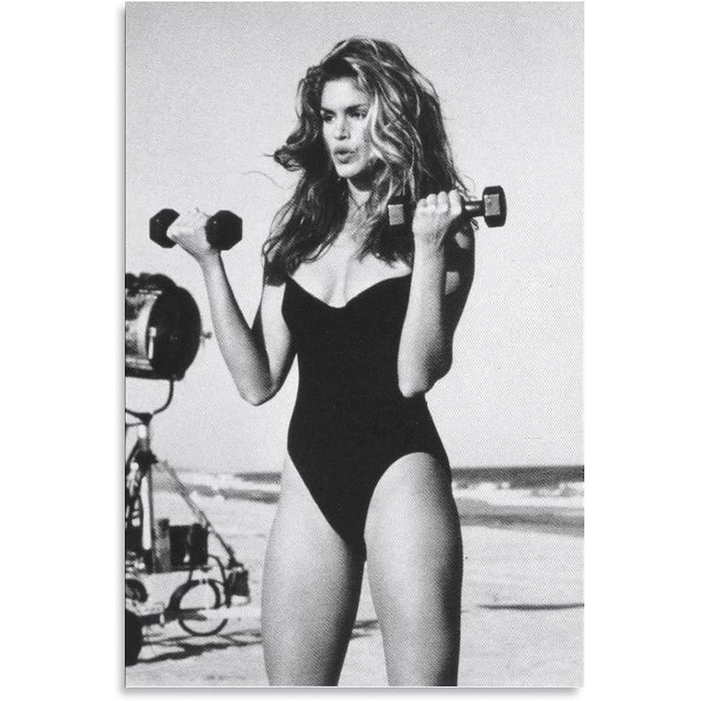 Ford Mackintosh Gợi Cảm Cindy Crawford Supermodel 25 Canvas Poster Trang Trí Phòng Ngủ Phong Cảnh Th
