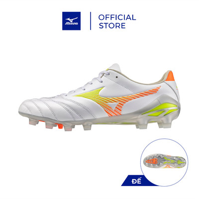 Giày Bóng đá Unisex MORELIA NEO V PRO Trắng/Cam cháy/Vàng ánh xanh - P1GA268454