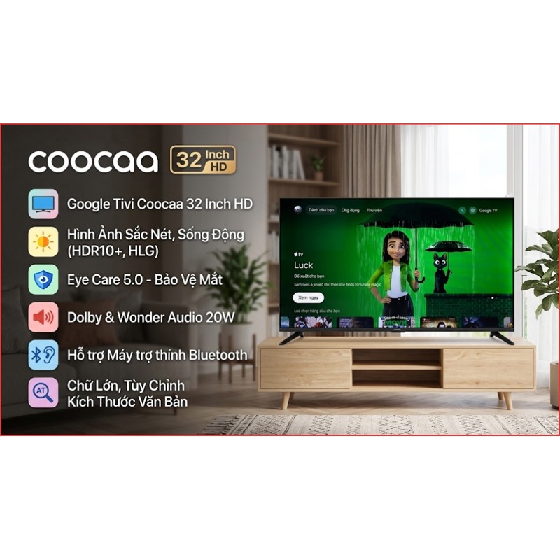 [Chính Hãng] Google Tivi Coocaa HD 32 inch 32Z85 VA LCD - Thái Lan