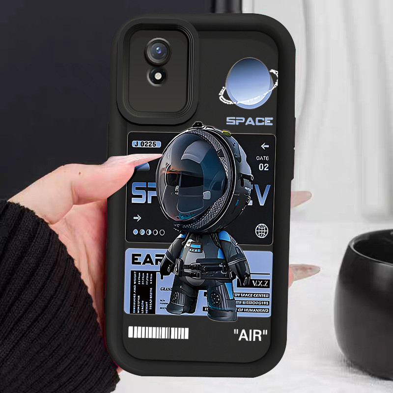 Ốp Lưng Cho VIVO Y02 Y02A Y02s Y02T Space Man Điện Thoại Vỏ Mềm Silicon Chống Sốc