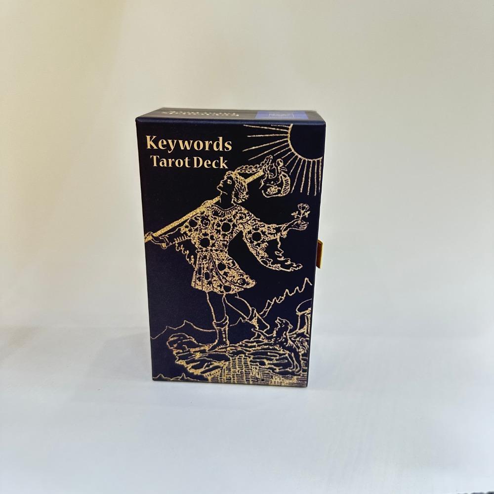 Từ khóa 12 * 7cm Bộ bài Tarot trong hộp cứng trượt 78 lá bài Tarot có ý nghĩa trên chúng với sách hư