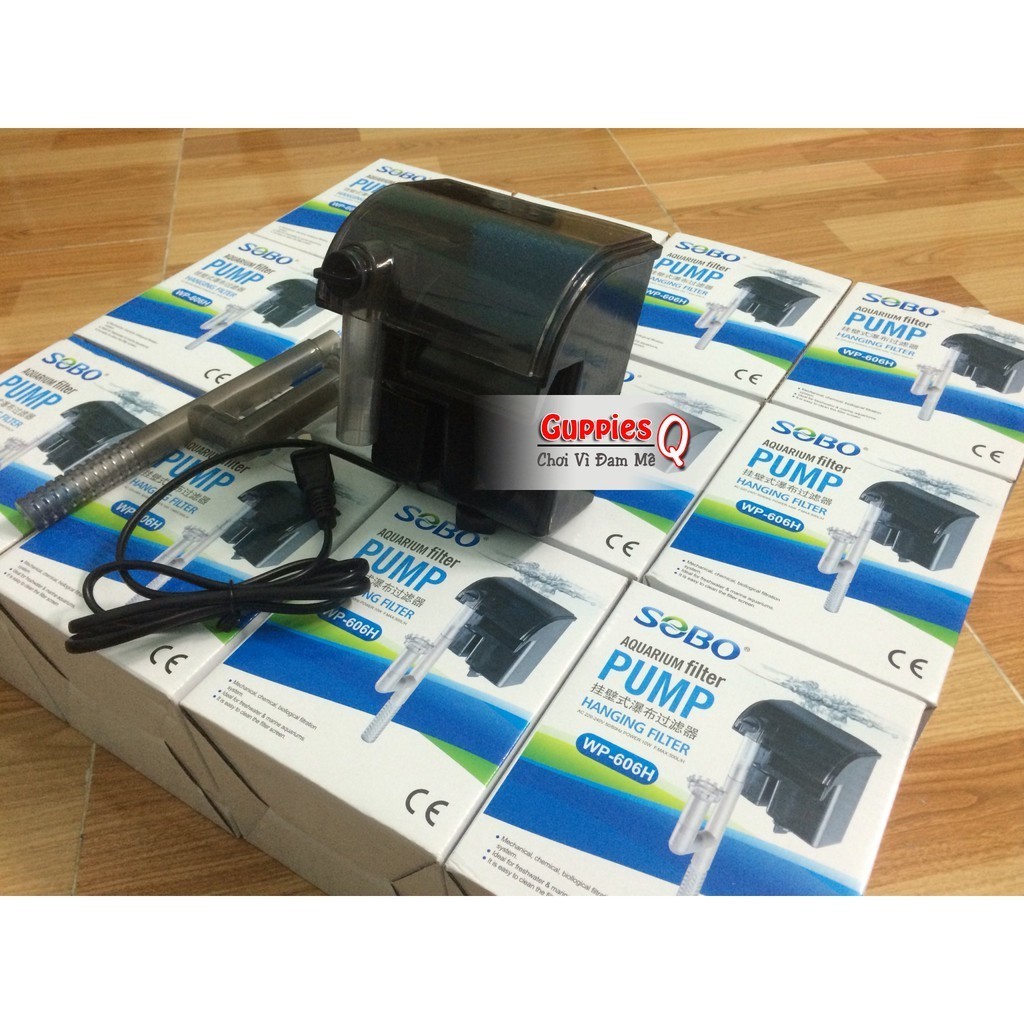 LỌC THÁC SOBO [SOBO WP-606H] Máy Lọc Thác Tạo Oxy Cho Hồ Cá SOBO( V)