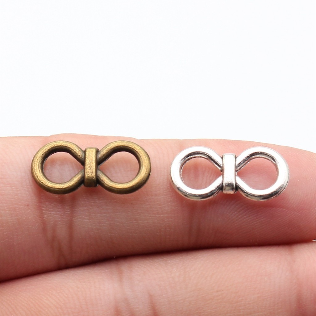 WYSIWYG 10 chiếc 9x19mm Đôi Vòng Kết Nối Quyến Rũ Cho Trang Sức Làm 2 Màu Phụ Kiện Trang Sức