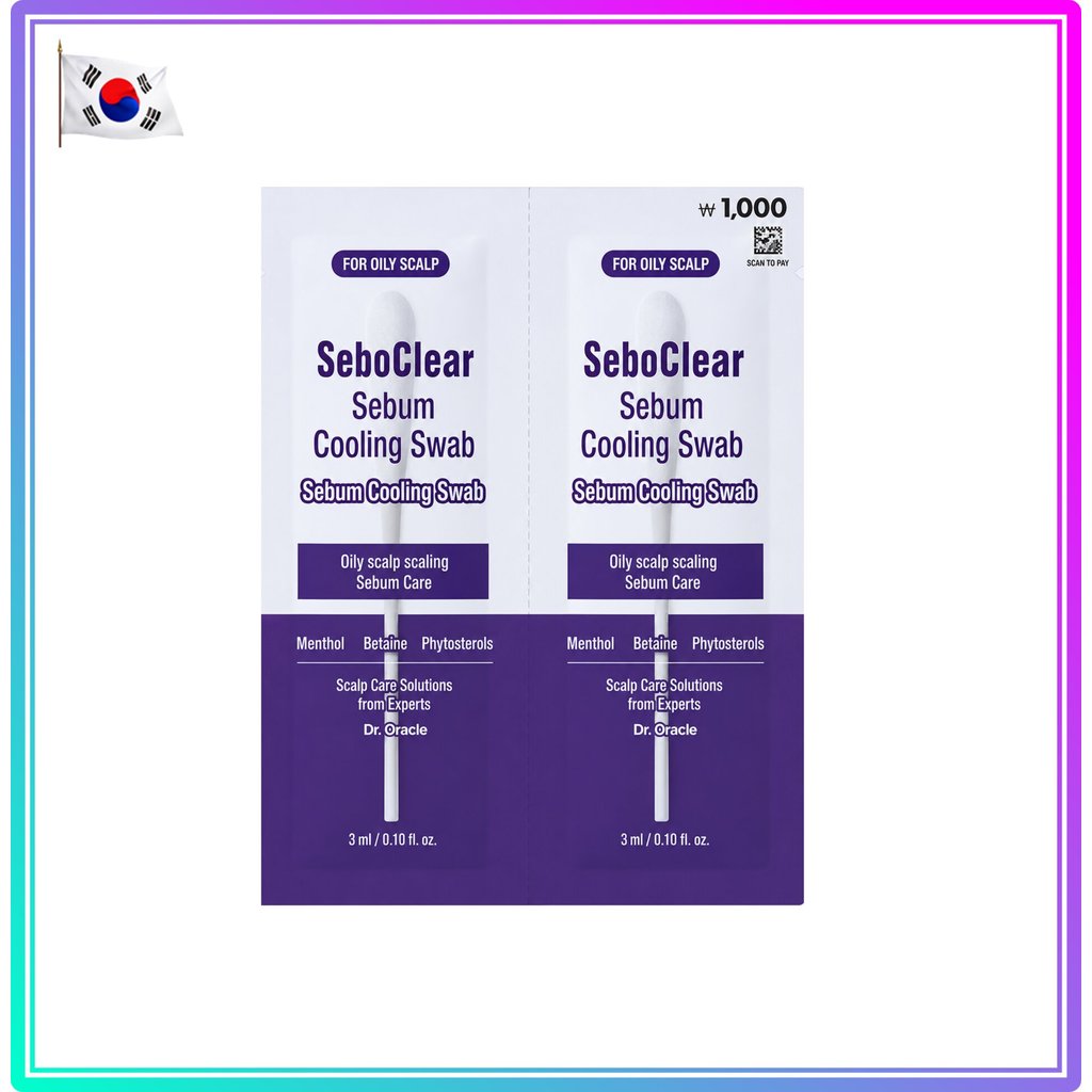 [Dr.Oracle] Khăn choàng làm mát Seboclear Sebum (2 gói) / Điều trị làm mát chăm sóc da đầu
