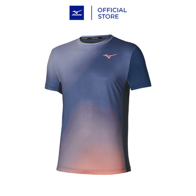 Áo Tennis Nam RACKET SPORT GRAPHIC SHORT SLEEVE TEE Xanh navy đậm×Xanh xám nhạt - 62GAD50113