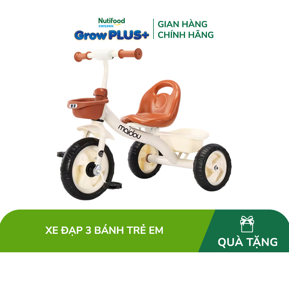 [Quà tặng không bán] Đồ chơi: Xe đạp 3 bánh trẻ em, nhựa +sắt, có 03 bánh+1 chỗ ngồi, chiều cao yên 