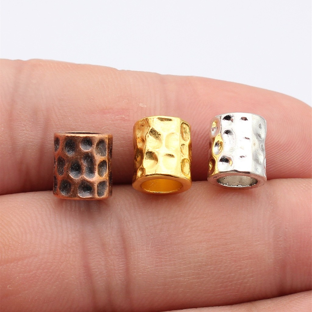 WYSIWYG 10 chiếc 9.9x8.8x8.7mm 2 màu Hạt ống búa, Hạt đệm, Hạt lỗ lớn, Hạt bện