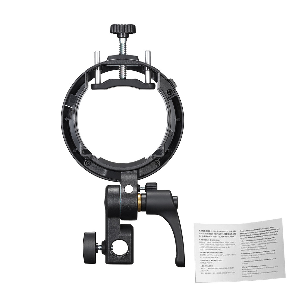 Godox S3 Speedlites Giá đỡ gắn nơ loại chữ S Tương thích với V100 V1Pro AD300 AD200 AD100 V860II V86