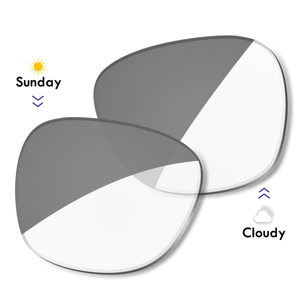 AUTO Clear to Black-Photochromic Lens Thay thế cho kính thông minh Wayfarer RW4006 RW4012 50MM