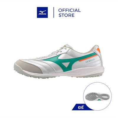 Giày Futsal Unisex MORELIA SALA PRO TF Trắng/Xanh ngọc bích/Cam cháy - Q1GB261335