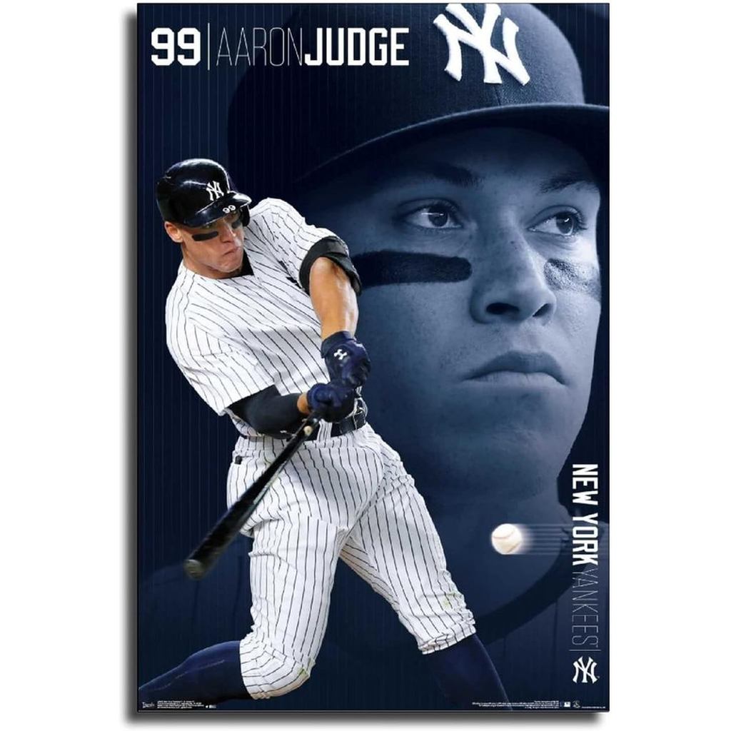 Aaron Judge 01 Poster Tranh Trang Trí Canvas Treo Tường Nghệ Thuật Phòng Khách Áp Phích Tranh Phòng 
