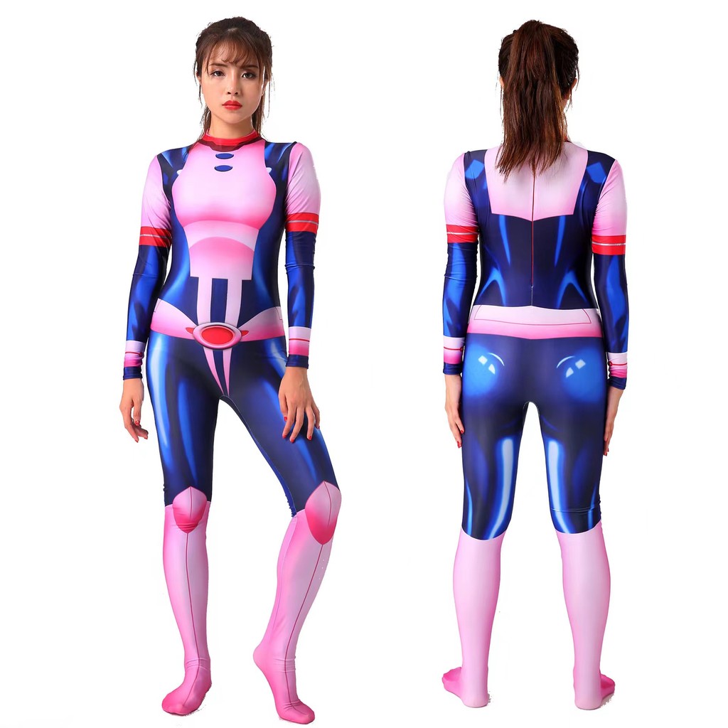 Anime Anh Hùng Học Viện Ochako Uraraka Trang Phục Hóa Trang Halloween Trang Phục Chiến Đấu Đồng Phục