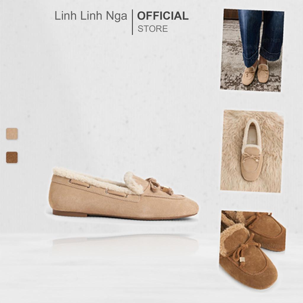 Giày С&Κ Gavyn Suede Shearling-Lined Boat Shoes - SL1-71720136 chính hãng đủ bill