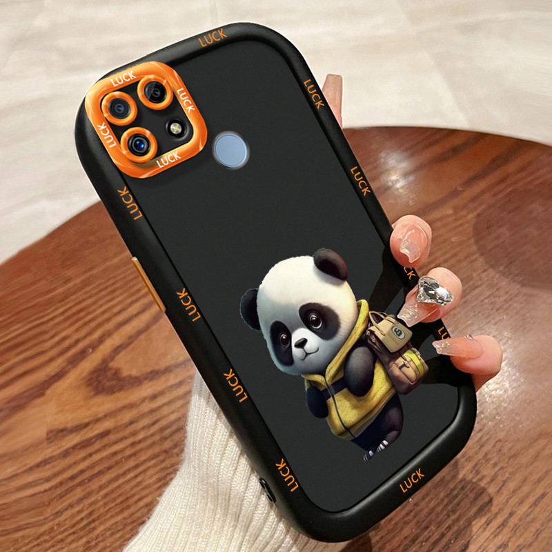 Ốp Lưng Realme C12 C15 C25 C25s C21Y C25Y Narzo 20 Narzo 30A Narzo 50A Case Silicon Đáng yêu Gấu trú