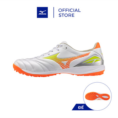 Giày Bóng đá Unisex MORELIA NEO V PRO AS Trắng/Cam cháy/Vàng ánh xanh - P1GD268454