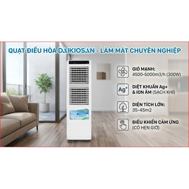 Quạt điều hoà Daikiosan DM104 300W 9️⃣ Đ0àn Giỏi-H©️Ⓜ️