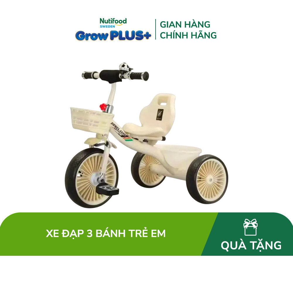 [Quà tặng không bán] Đồ chơi: Xe đạp 3 bánh trẻ em, nhựa +sắt, có 03 bánh+1 chỗ ngồi, chiều cao yên 