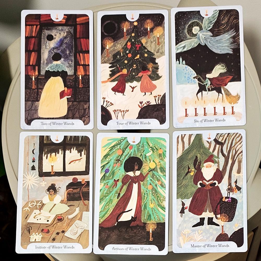 12 * 7cm Seasons of The Witch: Bộ bài Tarot mùa đông, Hành trình xuyên qua Yule và Imbolc 78 lá bài 
