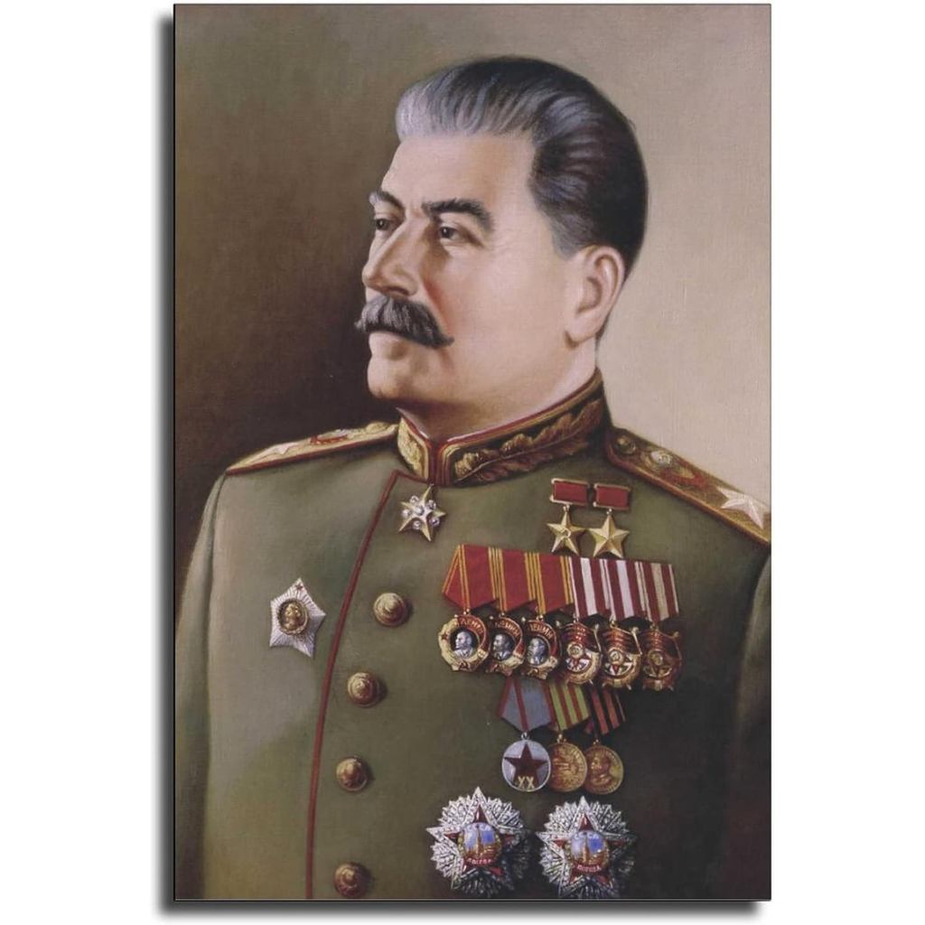 ZQXSSFM Joseph Stalin Quy tắc của Liên Xô Áp phích Tranh trang trí Canvas Nghệ thuật treo tường Phòn