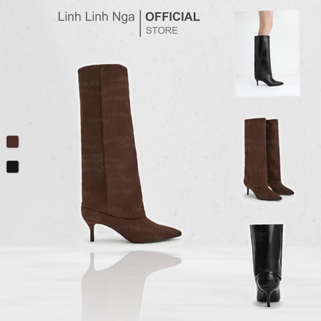 Bốt С&Κ Pointed Stiletto Knee-High Boots - CK1-90280072 chính hãng đủ bill