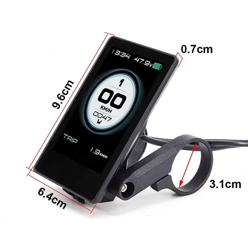 [BÁN FLASH] Màn hình xe đạp điện E-Bike 36V-52V MỚI 860C Điều khiển tốc độ cho bafang UART-LUSH