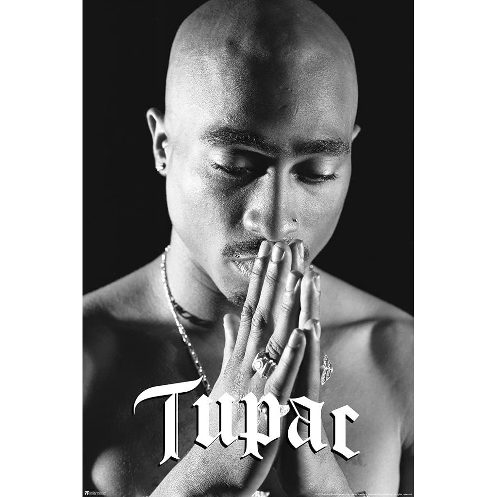 Tupac Áp Phích 2Pac Poster Tupac Cầu Nguyện Poster 90 Hip Hop Rapper Áp Phích Cho Phòng Thẩm Mỹ Giữa