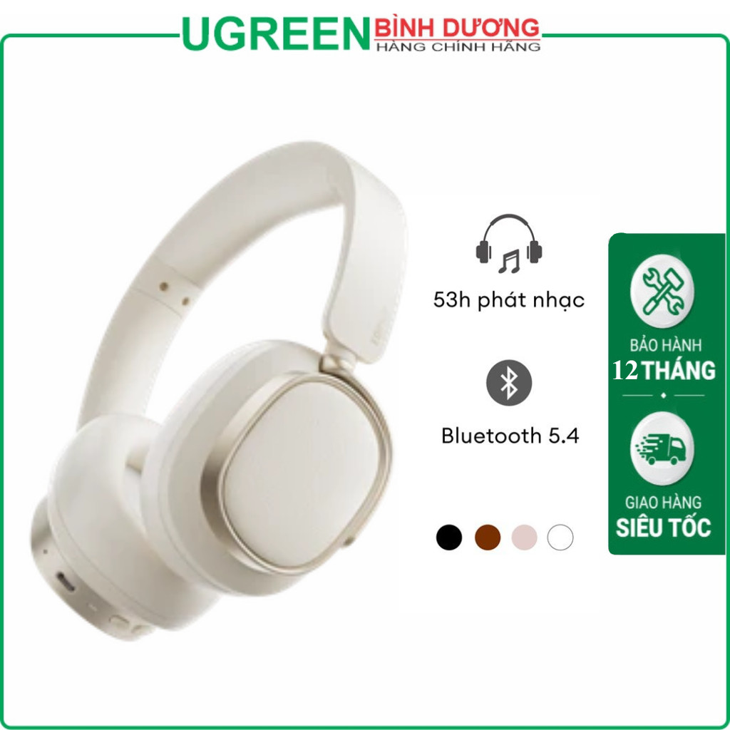 Tai nghe chụp đầu không dây EDIFIER Bluetooth 5.4 ES850NB,màu ngà voi