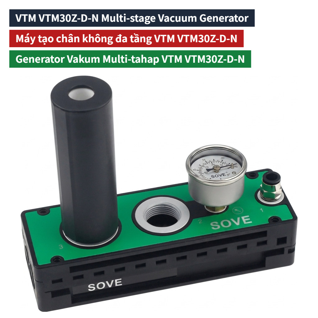 VTM Series Vacuum Generator Muffler Pneumatic Silencer Noise Reduction Filter Special Dustproof